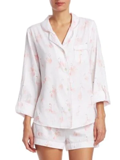 Shop Cottonista Flamingo Pajama Set In Pink Flamingo