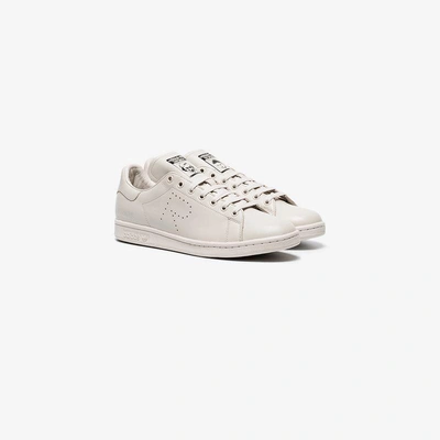 Shop Adidas Originals Adidas By Raf Simons Grey Stan Smith Leather Sneakers