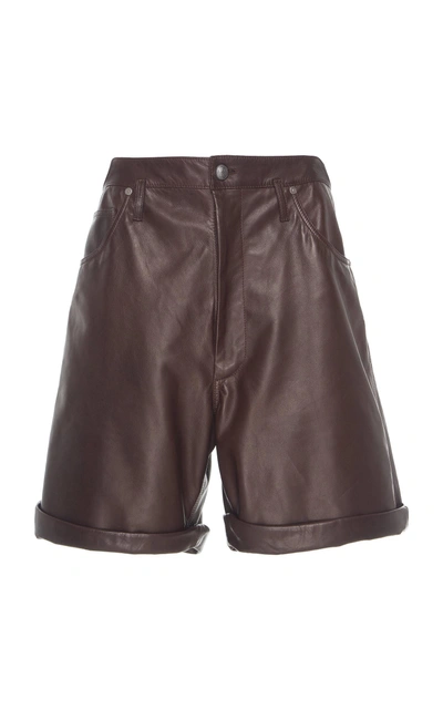 Shop Etro High Waisted Short In Brown