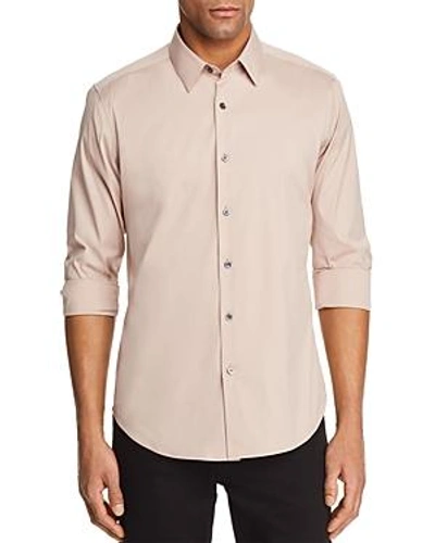 Shop Theory Sylvain Long Sleeve Button-down Shirt In Lotus