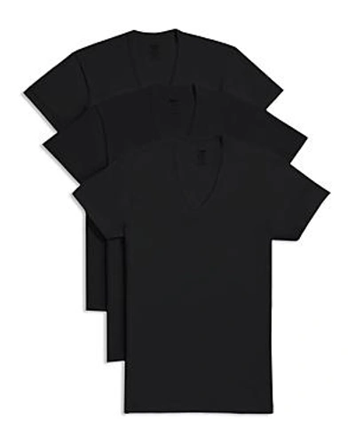 Shop 2(x)ist Slim Fit V-neck Tee - Pack Of 3 In Black