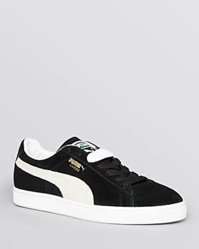 Puma Suede Xl Sneakers In Black Suede In Black/white