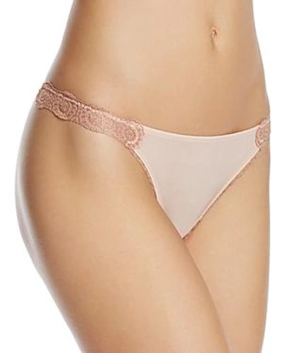 Shop La Perla Moonstone Brazilian Bikini In Nude/copper