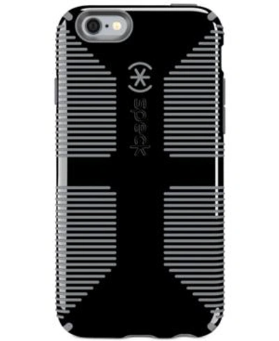 Shop Speck Candyshell Grip Phone Case For Iphone 6/6s In Black/slate Grey