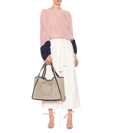 Shop Stella Mccartney Maggie Belted Culottes In White