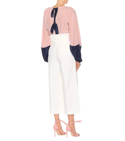 Shop Stella Mccartney Maggie Belted Culottes In White