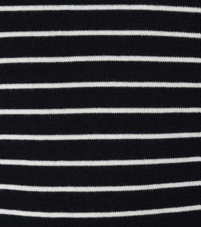 Shop Jw Anderson Striped Wool Knit Top In Blue