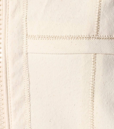 Shop Isabel Marant Jayne Cotton-blend Minidress In White