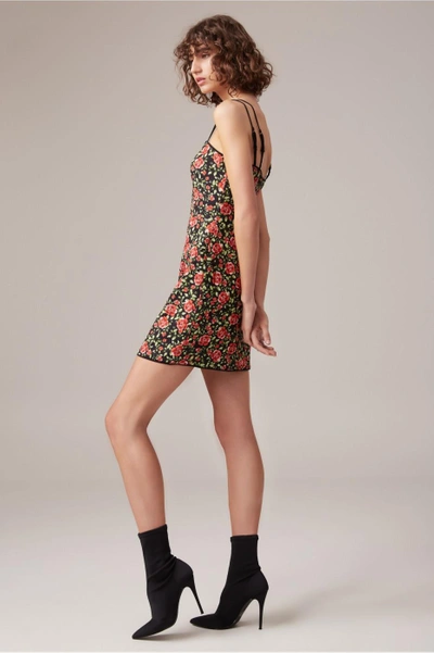 Shop C/meo Collective Outline Mini Dress In Black Rose