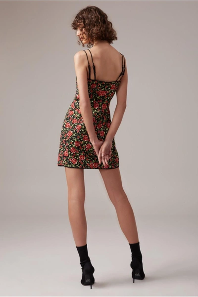 Shop C/meo Collective Outline Mini Dress In Black Rose