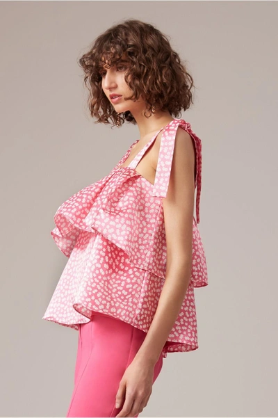 Shop C/meo Collective Be About You Top In Magenta Daisy