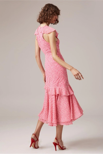 Shop C/meo Collective Be About You Midi Dress In Magenta Daisy