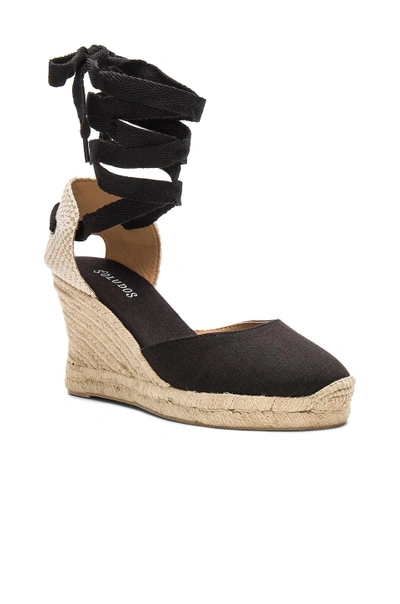 Shop Soludos Tall Wedge In Black