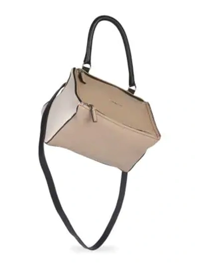 Shop Givenchy Leather Shoulder Bag In Tan