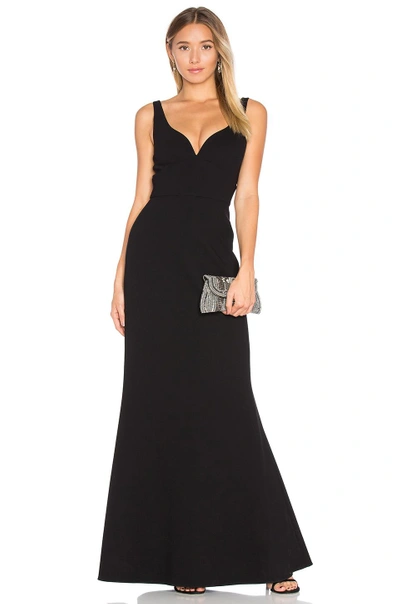 Shop Jill Jill Stuart Sleeveless Gown In Black