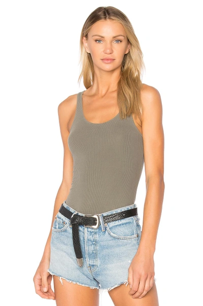 Shop James Perse The Daily Tank In Sage