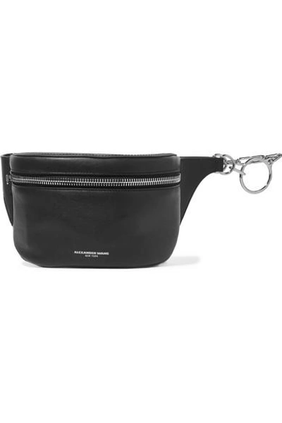 Shop Alexander Wang Ace Leather Belt Bag In Black