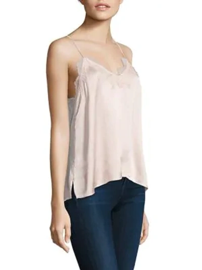 Shop Cami Nyc Racer Silk Charmeuse Camisole In Butter Yellow