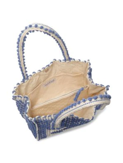 Shop Antonello Tedde Large Fronte Shoulder Bag In Blue Ivory