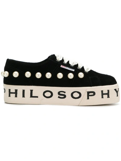 Shop Philosophy Di Lorenzo Serafini Superga X Philosophy Studded Sneakers -
