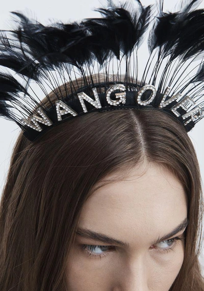 Shop Alexander Wang Stephen Jones X Aw Wangover Headband In Black