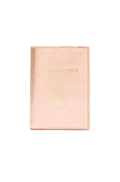Shop Mark Cross Passport Cover In Copper