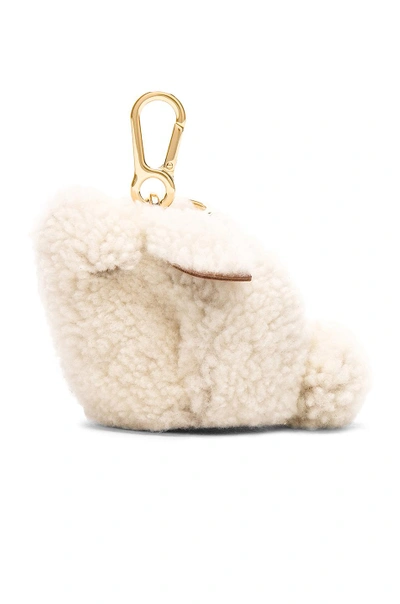 Shop Loewe Bunny Charm In White