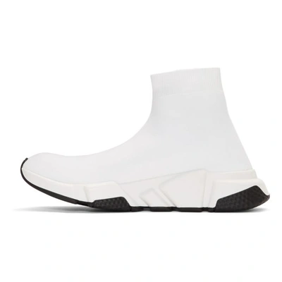 Shop Balenciaga White Speed Runners High-top Trainers