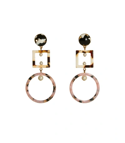 Shop Lele Sadoughi Cage Earrings In Marble