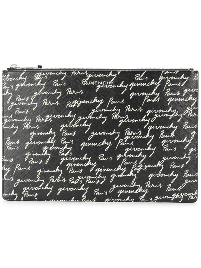 Shop Givenchy Signature Print Clutch