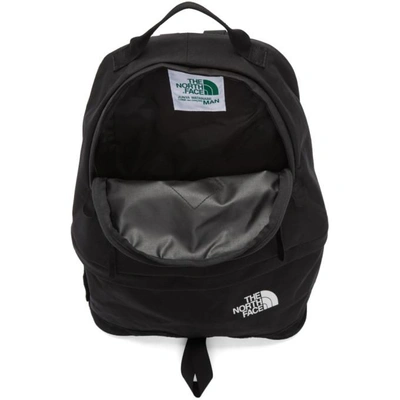 Shop Junya Watanabe Black The North Face Edition Convertible Nylon Oxford Logo Backpack
