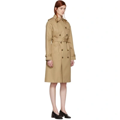 Shop Apc A.p.c. Beige Greta Trench Coat In Baa Beige