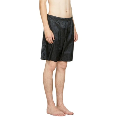 Shop Versace Underwear Black Baroque Swim Shorts In A408 Black
