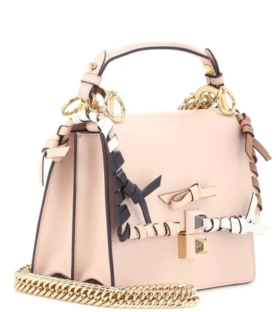 Shop Fendi Kan I Small Leather Shoulder Bag In Female