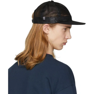 Shop Paa Black Mesh Baseball Cap In 064.black