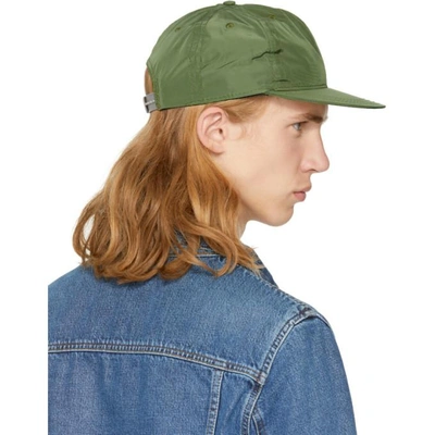 Shop Paa Green Pleat Cap In 009 Olive