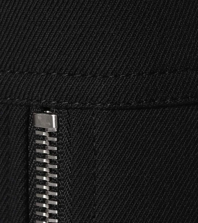 Shop Alexander Mcqueen Cropped Zip-cuff Skinny Trousers In Black