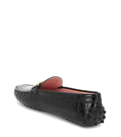 Shop Tod's Gommino Double T Leather Loafers