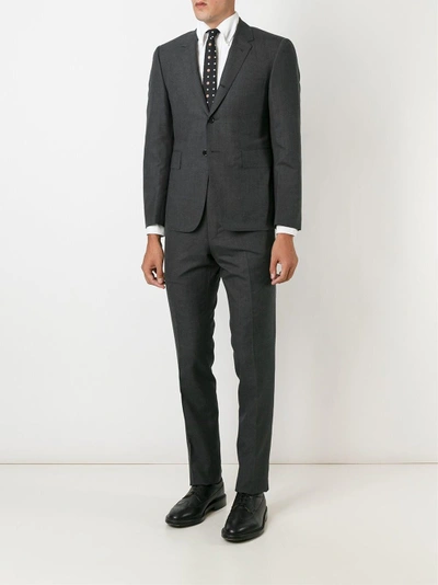 Shop Thom Browne Classic Suit In Dark Grey Super 120's Wool Plain Weave