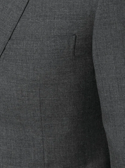 Shop Thom Browne Classic Suit In Dark Grey Super 120's Wool Plain Weave