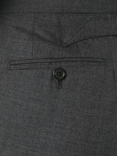 Shop Thom Browne Classic Suit In Dark Grey Super 120's Wool Plain Weave