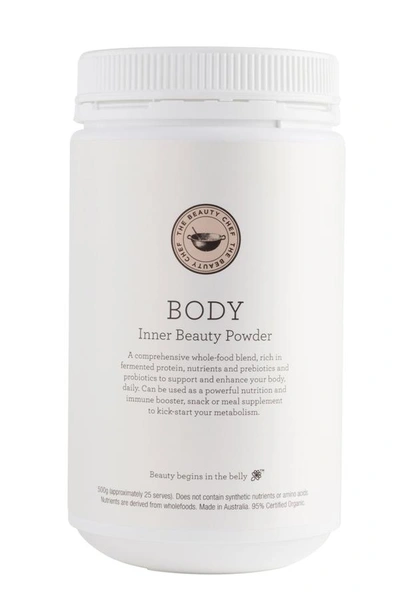 Shop The Beauty Chef Body Inner Beauty Powder With Matcha - Chocolate 500g In Chocolate, Green, Natural, Brown, Blueberry, Raspberry, Cranberry, Wheat