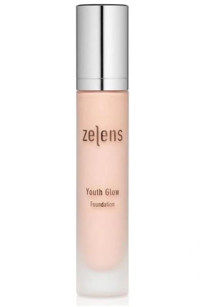 Shop Zelens Youth Glow Foundation - Cream In Cream, Green, Natural, Mint, Sunflower, Pearl, Blue