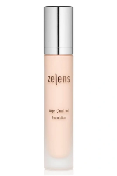 Shop Zelens Age Control Foundation - Cameo In Green, Natural, Mint, Pearl, Sunflower, Blue