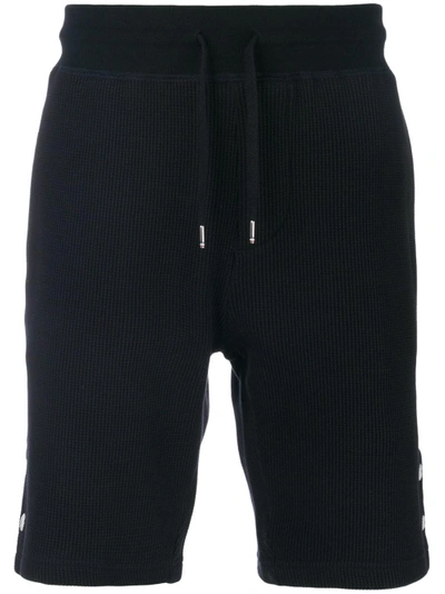 Shop Moncler Ribbed Drawstring Shorts