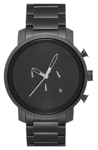 Shop Mvmt Chronograph Bracelet Watch, 40mm In All Black