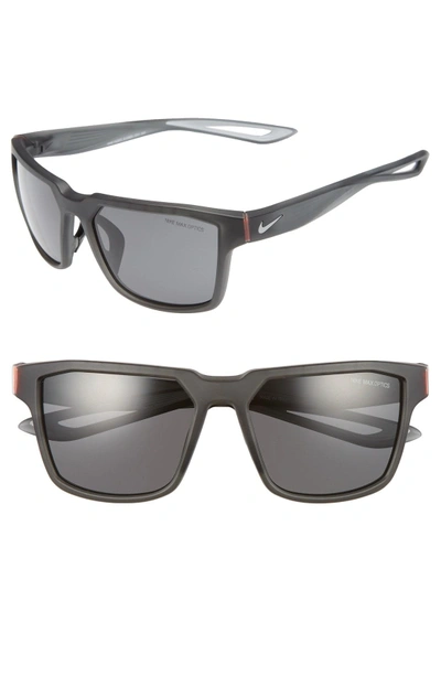 Shop Nike Fleet 55mm Sport Sunglasses - Matte Anthracite