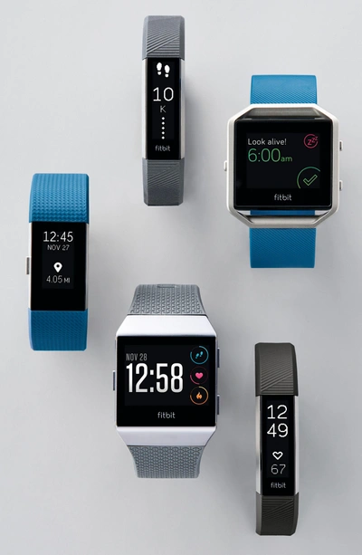 Shop Fitbit Blaze Smart Fitness Watch In Blue