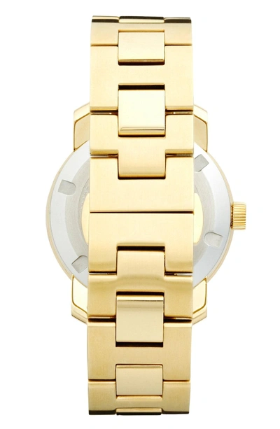 Shop Movado 'bold' Crystal Marker Bracelet Watch, 36mm In Gold