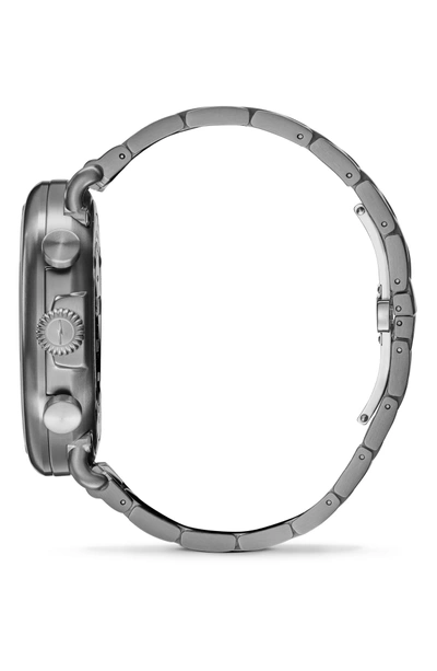 Shop Shinola 'the Runwell Chrono' Bracelet Watch, 47mm In Gunmetal/ Navy/ Gunmetal